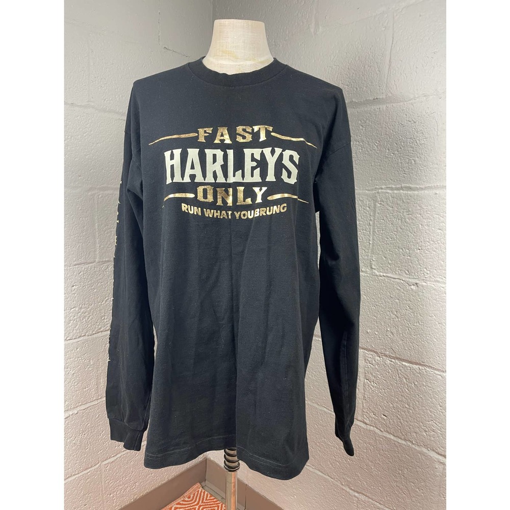 XL black fast Harley’s only longsleeve T-shirt